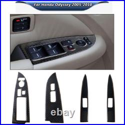 Carbon Fiber Full Set Kit Console Trim Interior Cover For Honda Odyssey 2005-10