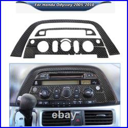 Carbon Fiber Full Set Kit Console Trim Interior Cover For Honda Odyssey 2005-10