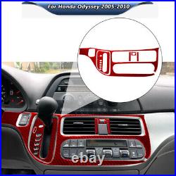 Carbon Fiber Full Set Kit Console Trim Interior Cover For Honda Odyssey 2005-10