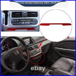 Carbon Fiber Full Set Kit Console Trim Interior Cover For Honda Odyssey 2005-10