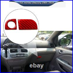 Carbon Fiber Full Set Kit Console Trim Interior Cover For Honda Odyssey 2005-10