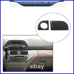 Carbon Fiber Full Set Kit Console Trim Interior Cover For Honda Odyssey 2005-10