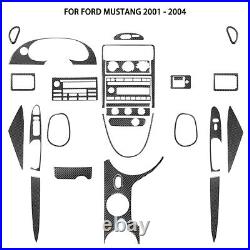 Carbon Fiber Full Set Kits Trim Cover For Ford Mustang Convertible 2001-2004