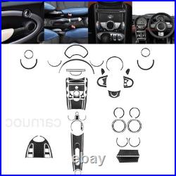 Carbon Fiber Full kits Interior Trim Set For Mini Cooper R55 R56