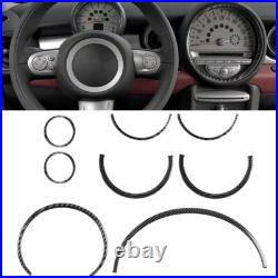 Carbon Fiber Full kits Interior Trim Set For Mini Cooper R55 R56