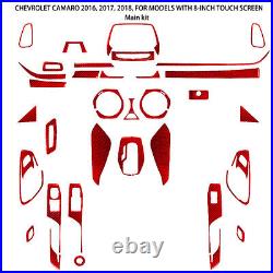 Carbon Fiber Interior 8 Screen Full Kit Set Trim Cover Decor for Camaro 2016 Carbon Fiber Interior 8 Screen Full Kit Set Trim Cover Decor for Camaro 2016