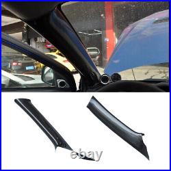 Carbon Fiber Interior A Pillar Panel Trim For 2008Up Mitsubishi Lancer EVO 10 X