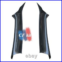 Carbon Fiber Interior A Pillar Panel Trim For 2008Up Mitsubishi Lancer EVO 10 X