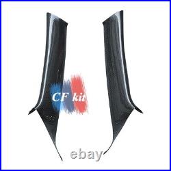 Carbon Fiber Interior A Pillar Panel Trim For 2008Up Mitsubishi Lancer EVO 10 X