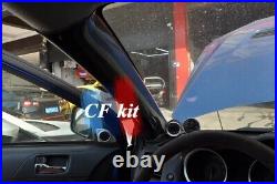 Carbon Fiber Interior A Pillar Panel Trim For 2008Up Mitsubishi Lancer EVO 10 X