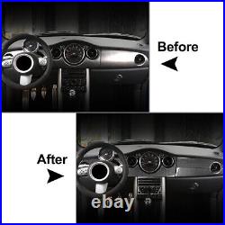 Carbon Fiber Interior Accessories Trim Fit BMW Mini Cooper R50 R53 2005-06 13Pcs