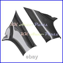 Carbon Fiber Interior C Pillar Panel Trim Cover For Mitsubishi Evolution X EVO10