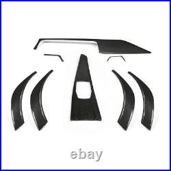 Carbon Fiber Interior Center Console Dashboard Cover Trim For BMW F30 F36 F80 M3