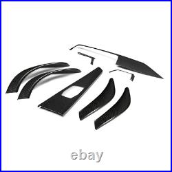 Carbon Fiber Interior Center Console Dashboard Cover Trim For BMW F30 F36 F80 M3