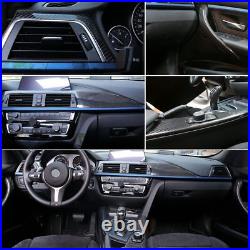 Carbon Fiber Interior Center Console Dashboard Cover Trim For BMW F30 F36 F80 M3