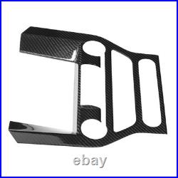 Carbon Fiber Interior Center Console GPS Panel Cover Trim For All Model