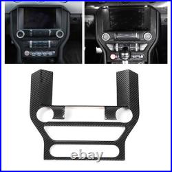 Carbon Fiber Interior Center Console GPS Panel Cover Trim For All Model