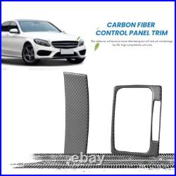 Carbon Fiber Interior Central Control Panel Trim Cover for C