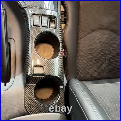 Carbon Fiber Interior Cup Holder Trim Cover Stylish Decoration For Fairlady Z