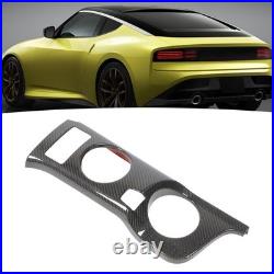 Carbon Fiber Interior Cup Holder Trim Cover Stylish Decoration For Fairlady Z