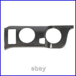 Carbon Fiber Interior Cup Holder Trim Cover Stylish Decoration For Fairlady Z
