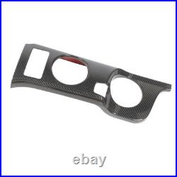 Carbon Fiber Interior Cup Holder Trim Cover Stylish Decoration For Fairlady Z