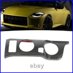 Carbon Fiber Interior Cup Holder Trim Cover Stylish Decoration For Fairlady Z