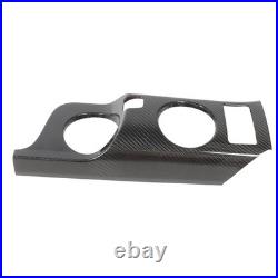 Carbon Fiber Interior Cup Holder Trim Cover Stylish Decoration For Fairlady Z