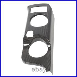 Carbon Fiber Interior Cup Holder Trim Cover Stylish Decoration For Fairlady Z
