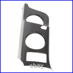 Carbon Fiber Interior Cup Holder Trim Cover Stylish Decoration For Fairlady Z