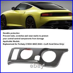 Carbon Fiber Interior Cup Holder Trim Cover Stylish Decoration For Fairlady Z