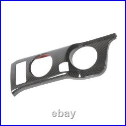 Carbon Fiber Interior Cup Holder Trim Cover Stylish Decoration For Fairlady Z