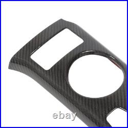 Carbon Fiber Interior Cup Holder Trim Cover Stylish Decoration For Fairlady Z