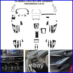 Carbon Fiber Interior Dash Trim Kit For Mazda 6 With Automatic Gearbox 2014-2015