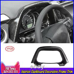 Carbon Fiber Interior Dashboard Decorative Frame Trim For Toyota RAV4 2013-2018