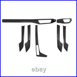 Carbon Fiber Interior Dashboard Decorative Trim Cover For Audi A4 B9 S4 17-24 18