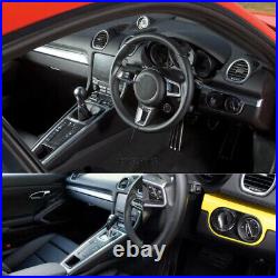 Carbon Fiber Interior Dashboard Trim For 911 718 Porsche Carrera Boxster Cayman