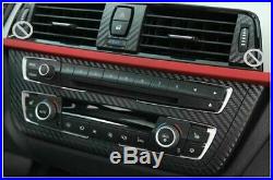 Carbon Fiber Interior Decal Trim Pkg Radio Center Door for BMW 3 Series F30 F31