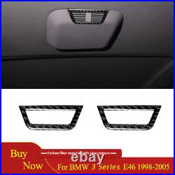 Carbon Fiber Interior Decorative Dash Cover Trim For BMW 3 Series E46 1998-2005