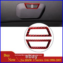 Carbon Fiber Interior Decorative Dash Cover Trim For BMW 3 Series E46 1998-2005