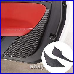 Carbon Fiber Interior Door Panel Cover Trim Sticker For Jaguar F-TYPE 2013-2022