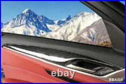 Carbon Fiber Interior Door Panel Strip Cover Trim For BMW 5 Series 2018-2022