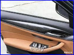 Carbon Fiber Interior Door Panel Strip Cover Trim For BMW 5 Series 2018-2022