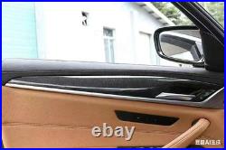 Carbon Fiber Interior Door Panel Strip Cover Trim For BMW 5 Series 2018-2022