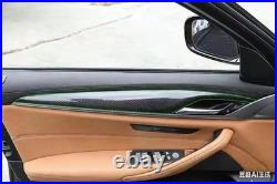 Carbon Fiber Interior Door Panel Strip Cover Trim For BMW 5 Series 2018-2022