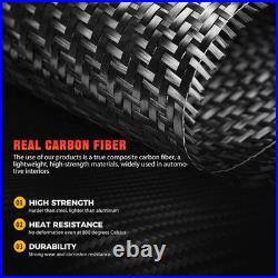 Carbon Fiber Interior Door Panel Trim Sticker For Fiat 500 595 695 Abarth 12-25