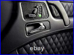 Carbon Fiber Interior Door Side Buttons Trim Covers W463 G-Class Mercedes-Benz