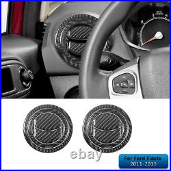 Carbon Fiber Interior Full Kit Set Trim Cover For Ford Fiesta 2011-2015
