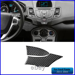 Carbon Fiber Interior Full Kit Set Trim Cover For Ford Fiesta 2011-2015