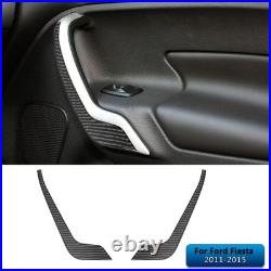 Carbon Fiber Interior Full Kit Set Trim Cover For Ford Fiesta 2011-2015